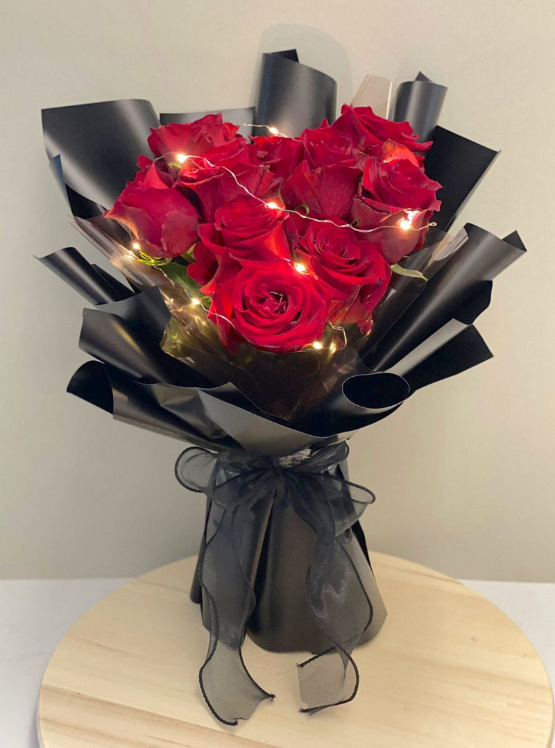 Romance Roses Bouquet - Heart