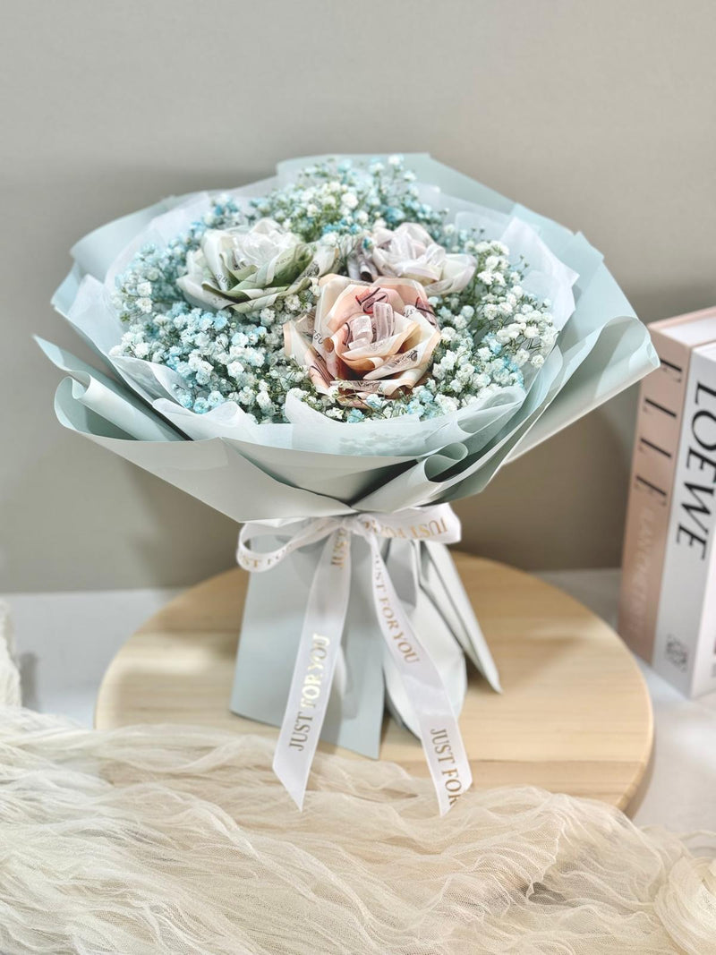 Money Bouquet - Money Roses Round