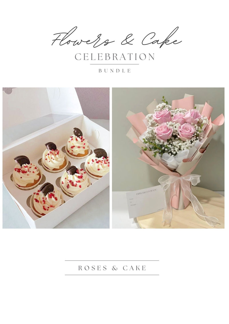 Roses & Cake - Best Wishes