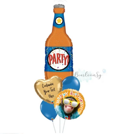 Large Shaped Helium Balloon Bouquet - For Him