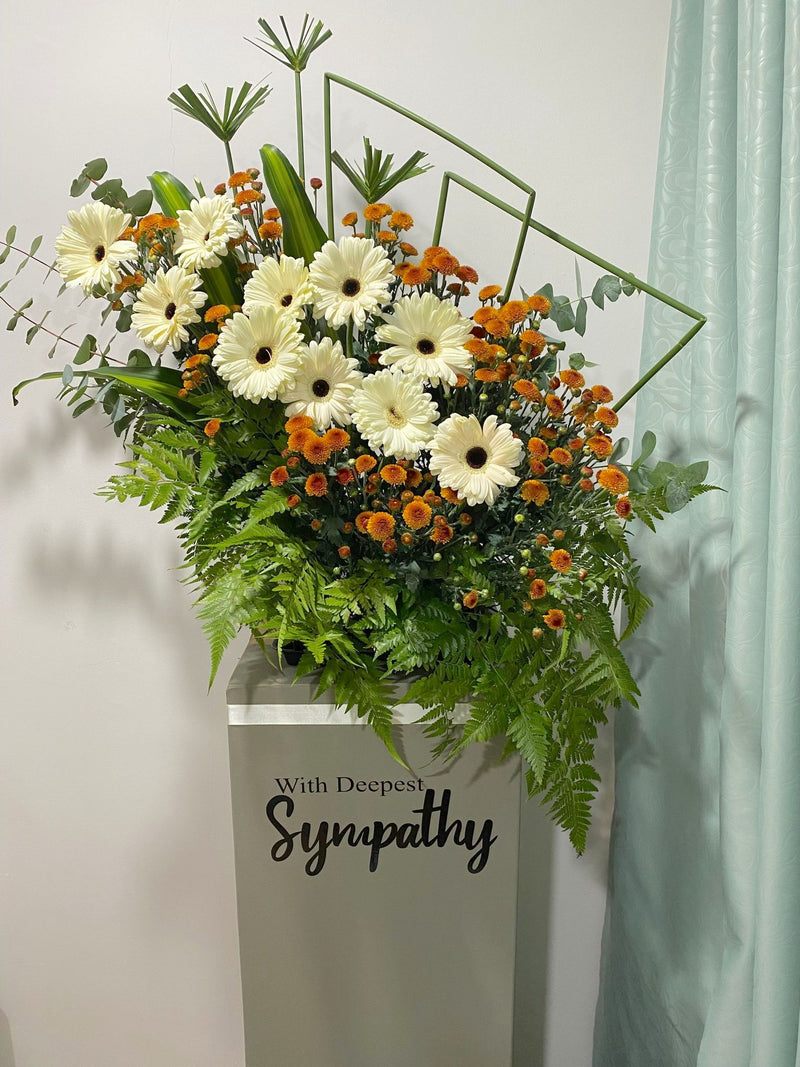 Classic Condolence Flower Stand - Comfort