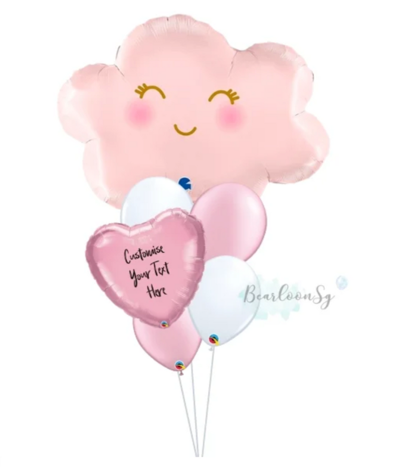 Large Shaped Helium Balloon Bouquet - For Her