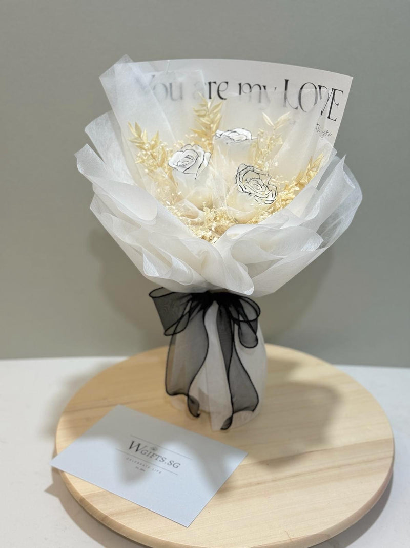 Exquisite Preserved Roses Bouquet