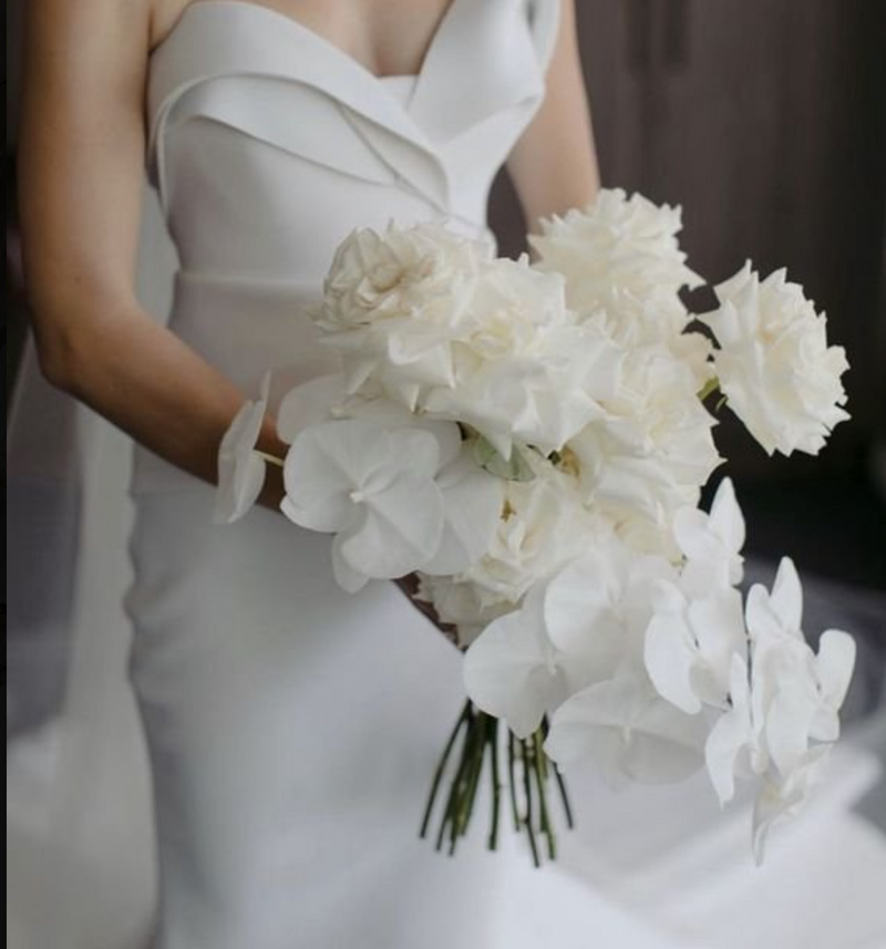 Free Form Roses Bridal Bouquet - Bliss