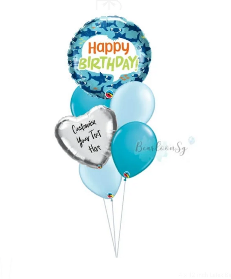 Birthday Helium Balloon Bouquet - Little Boy