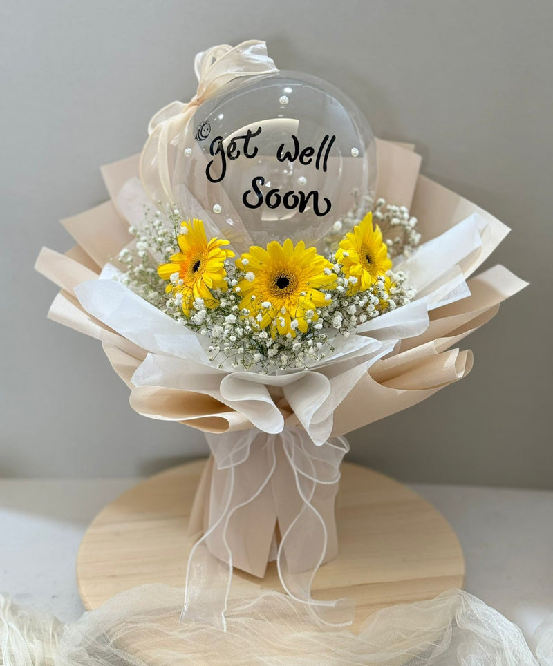 Gerbera Balloon Bouquet