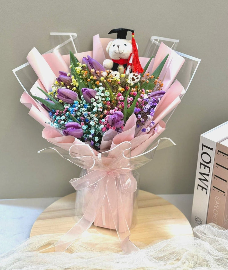 Graduation Flower Bouquet - Milestone