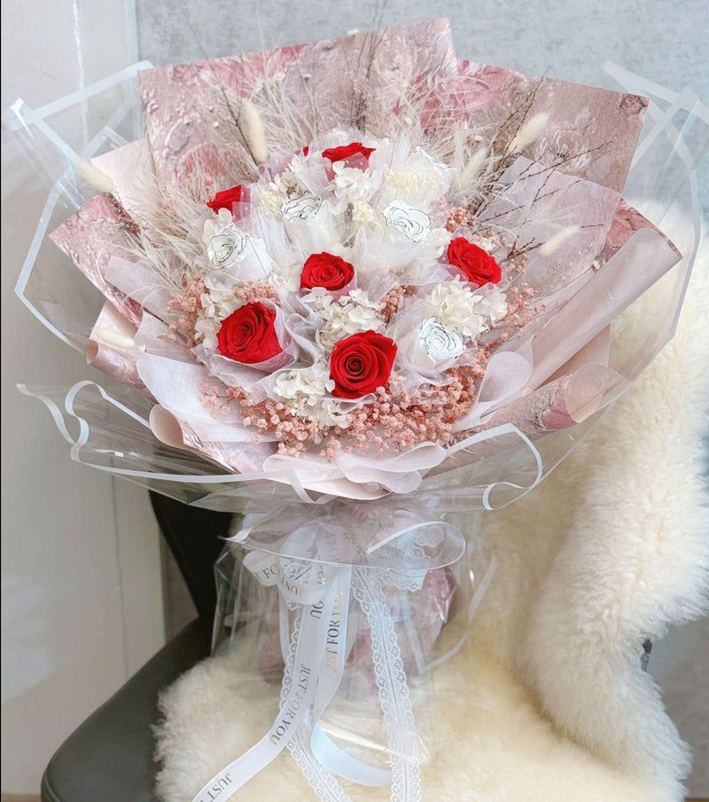 Grandeur Preserved Roses Bouquet