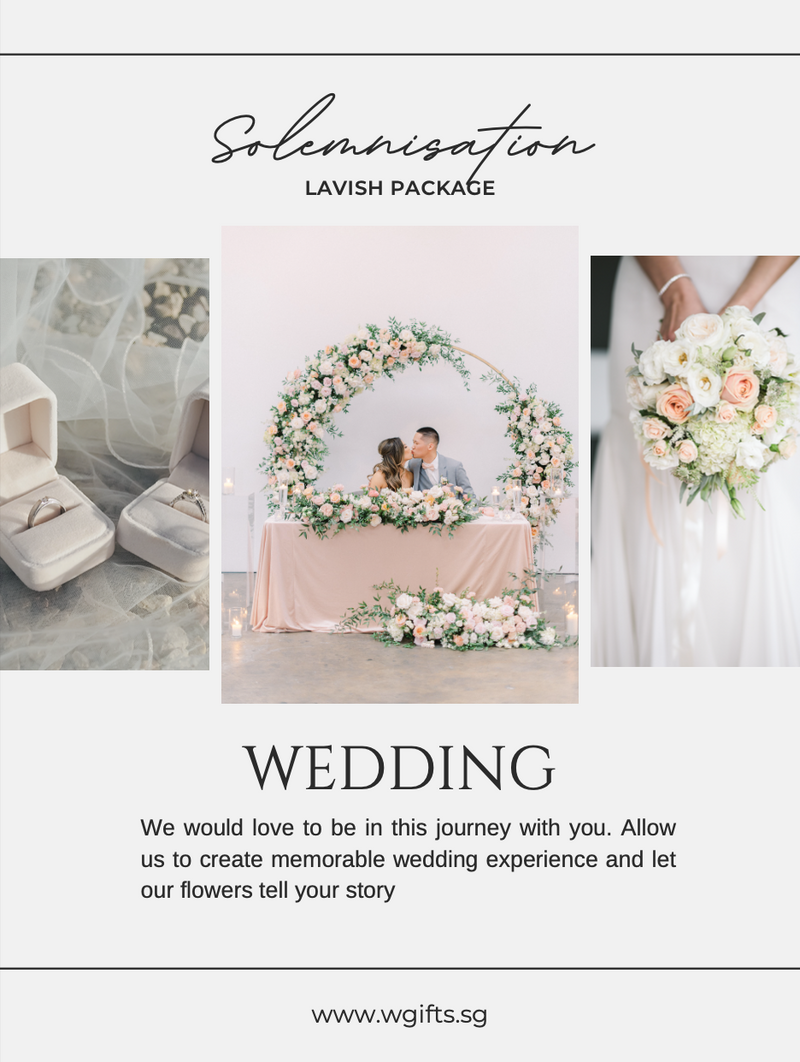 Lavish Solemnisation Package - Indoor/Outdoor