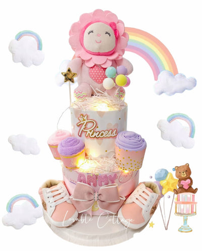 Deluxe Two Tier Baby Girl Hamper