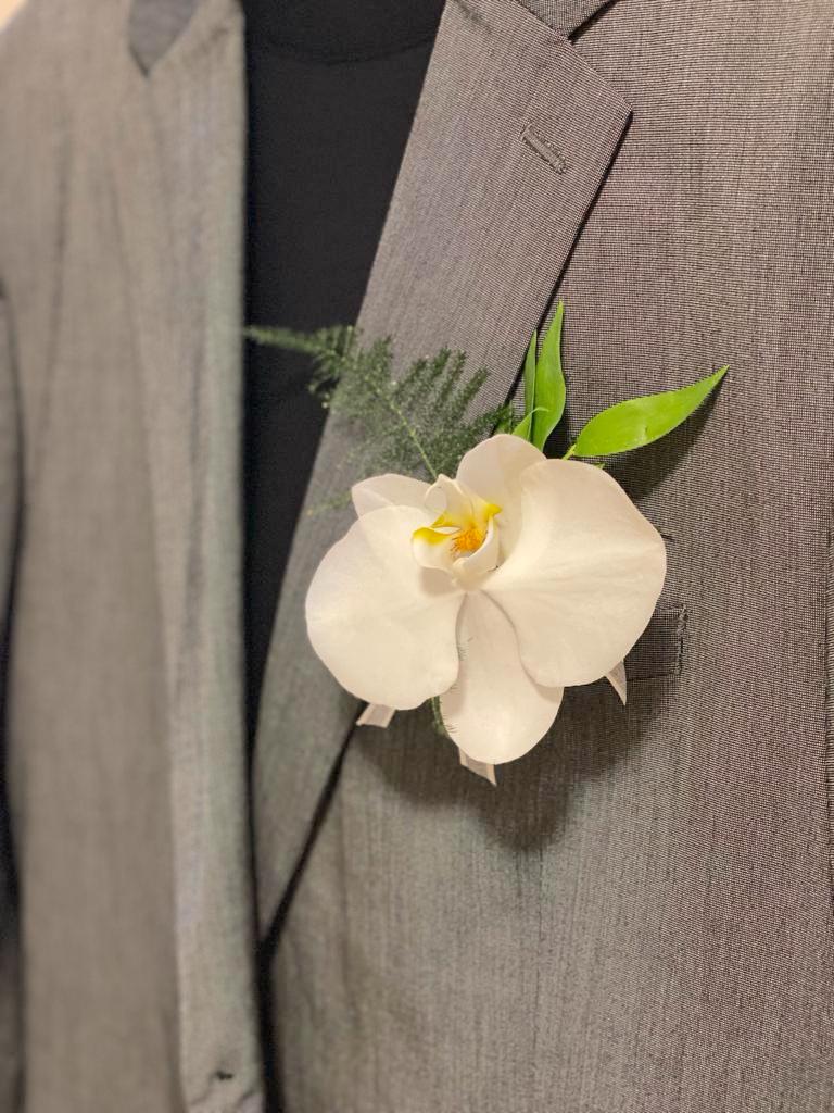 Bespoke Boutonniere Orchid