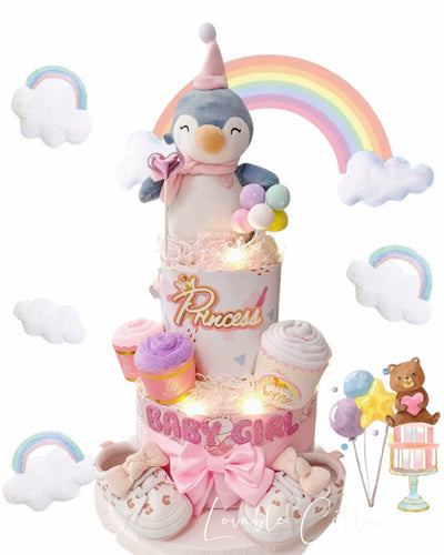 Deluxe Two Tier Baby Girl Hamper