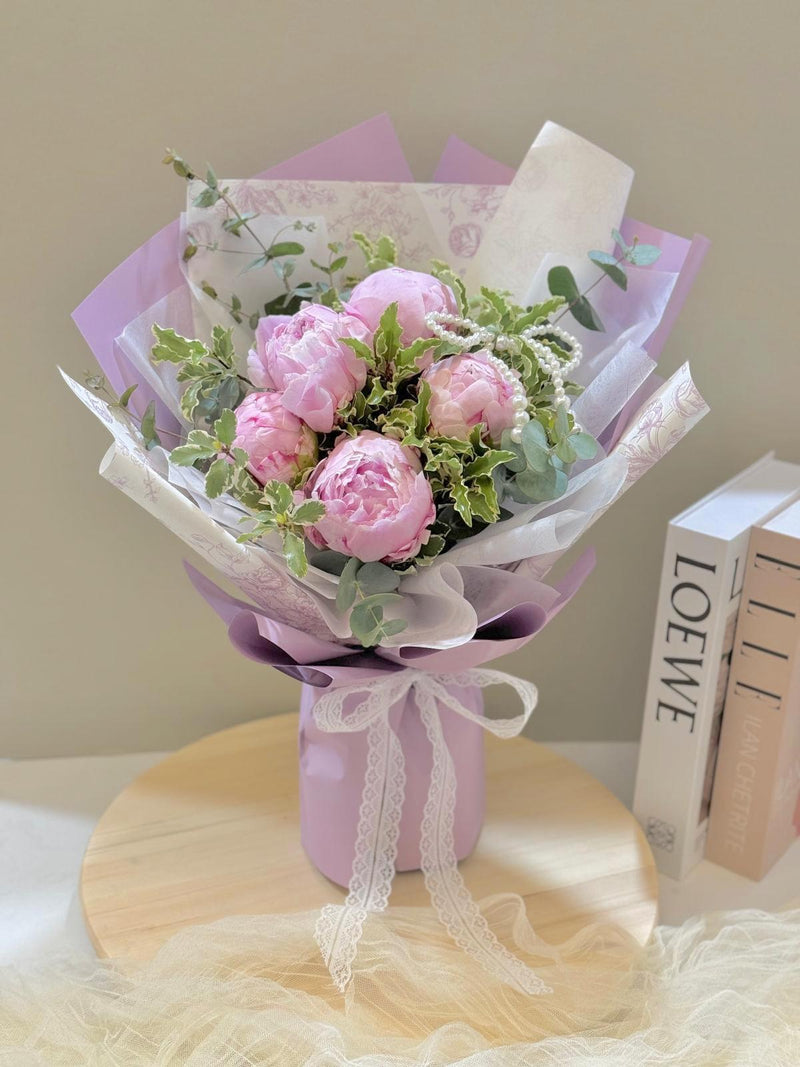 Classic Peony Flower Bouquet