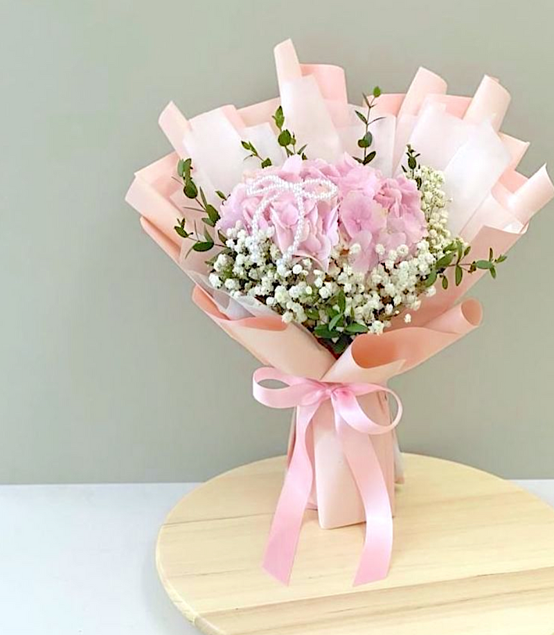 Classic Hydrangea Bouquet - Pink Hydrangea