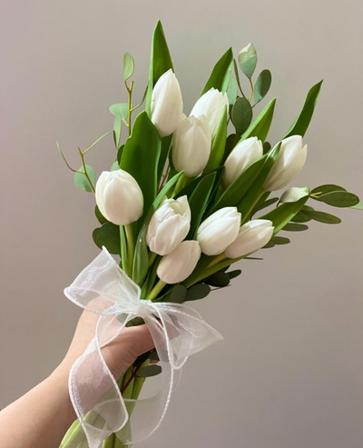 Posy Tulips Bridal Bouquet - Korean Style