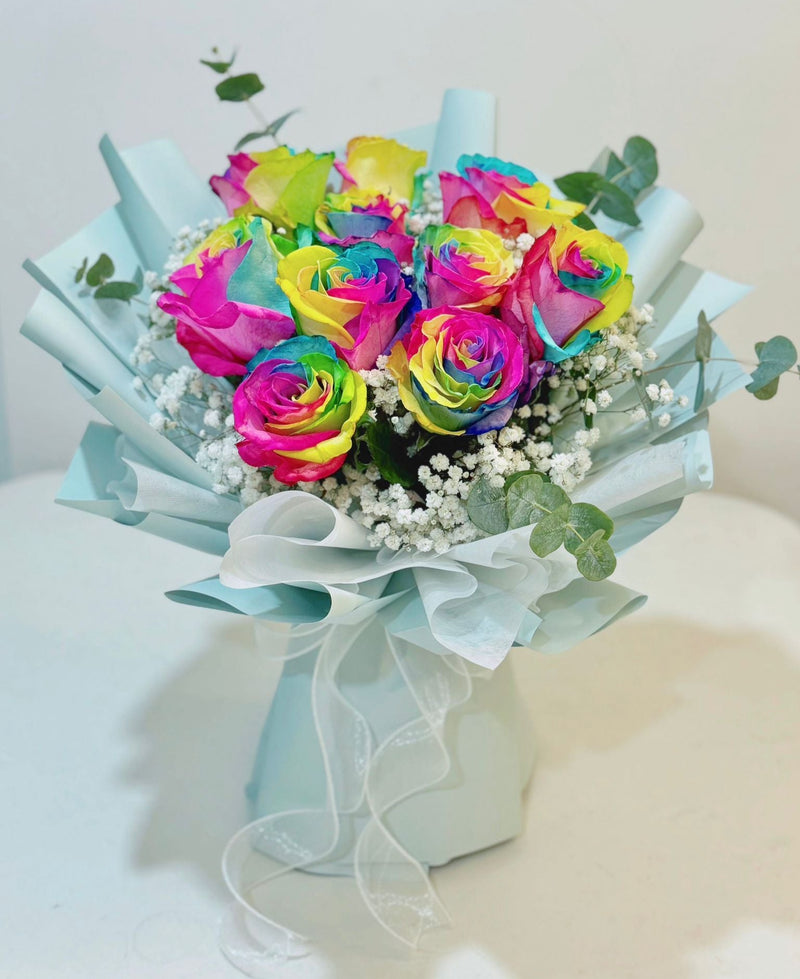 Ecuador Rainbow Roses Bouquet