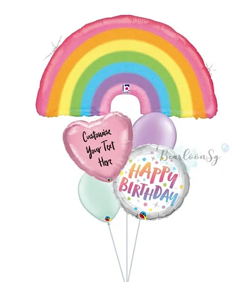 Large Shaped Helium Balloon Bouquet - Birthday Girl