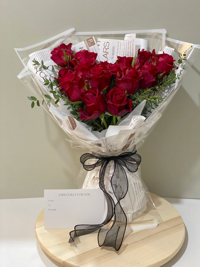 Romance Roses Bouquet - Heart