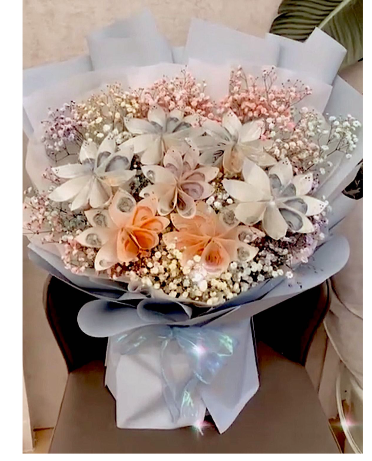 Money Bouquet - Flower Design Grande