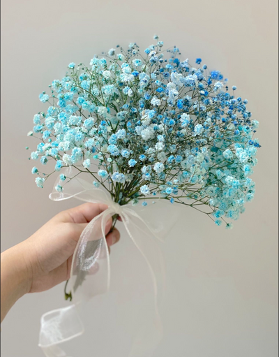 Petite Bridesmaid Baby's Breath Posy Bouquet