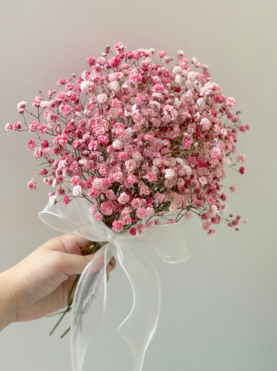 Petite Bridesmaid Baby's Breath Posy Bouquet