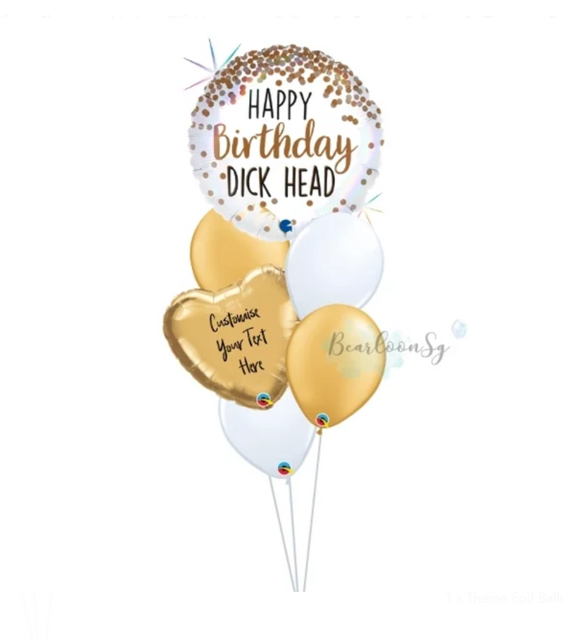 Birthday Helium Balloon Bouquet - For Him