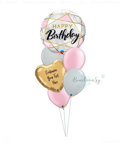 Birthday Helium Balloon Bouquet - For Her