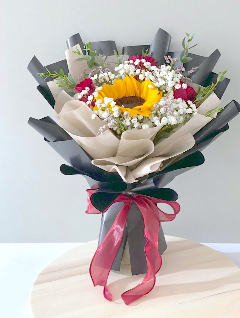 Signature Sunflower Bouquet - Roses