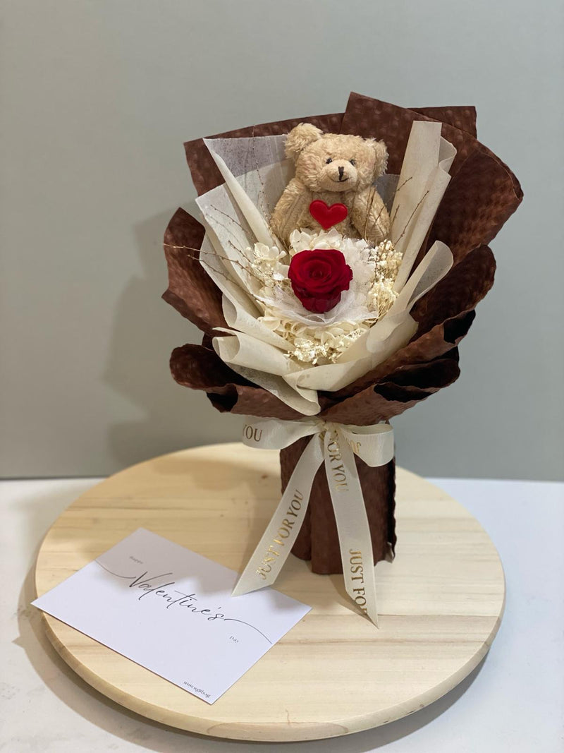 Soft Toy Bouquet - Single Rose