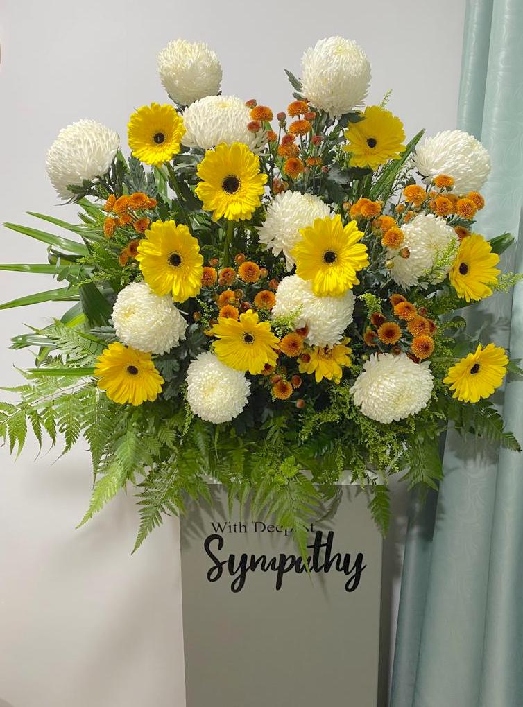 Classic Condolence Flower Stand - Strength