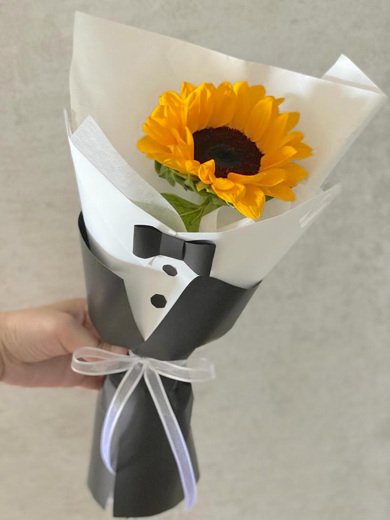 Single Stalk Sunflower Bouquet