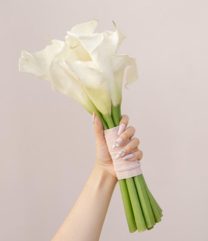 Pageant White Calla Lilies Bridal Bouquet - Pristine