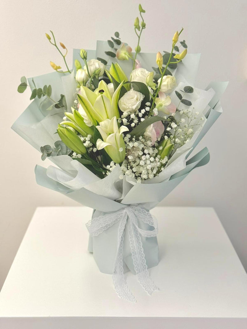 Classic Lilies Bouquet - White Lilies