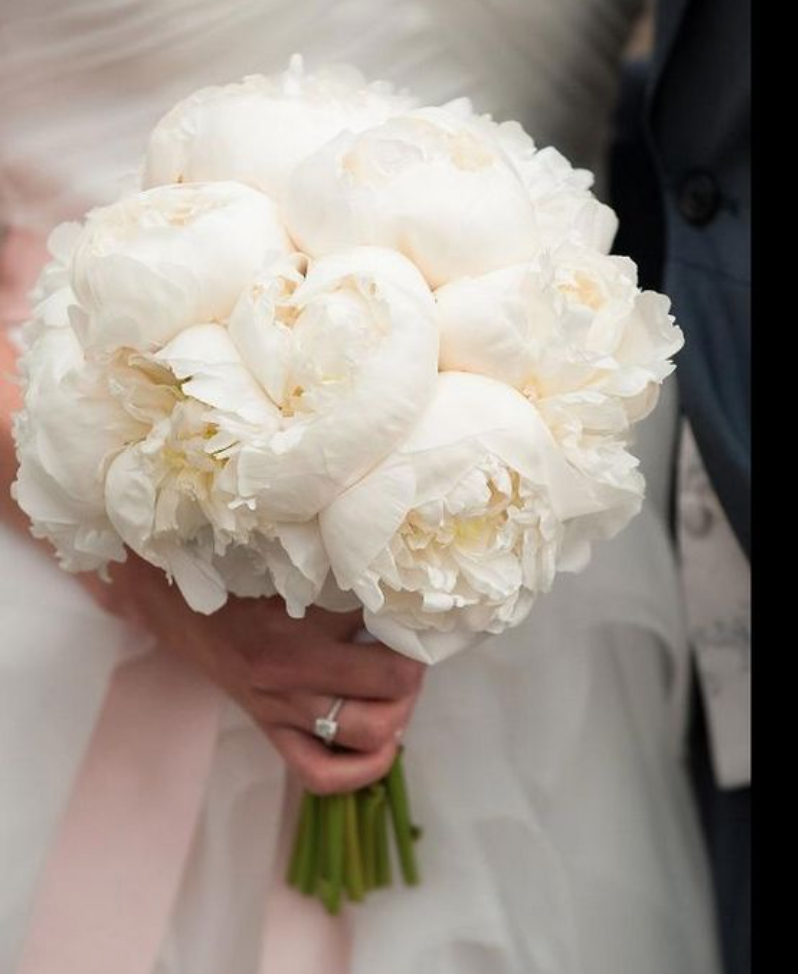 Round Peony Bridal Bouquet - Classic Style