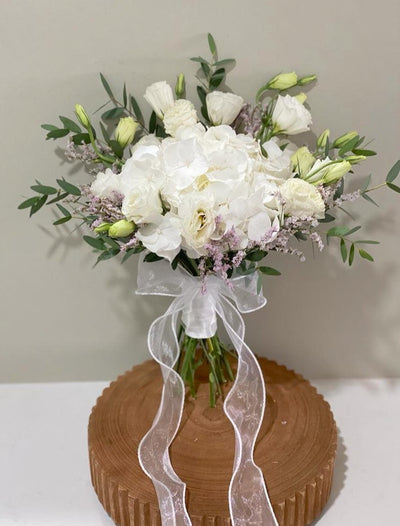 Free Form Hydrangea Bridal Bouquet - Classic Style