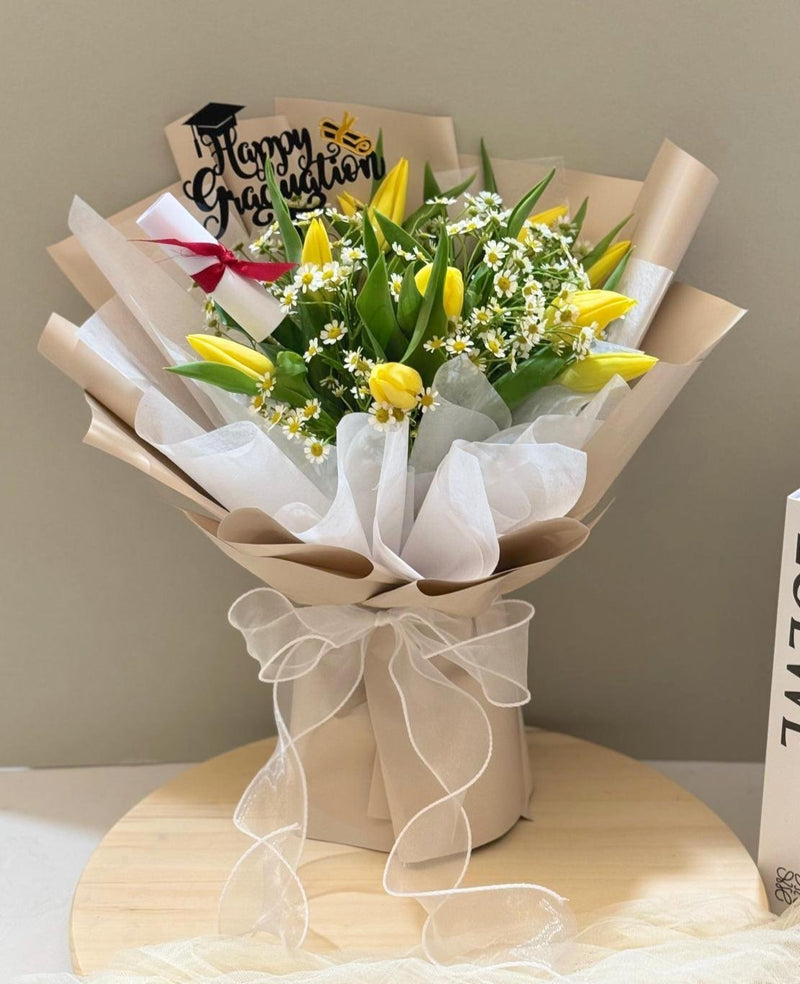 Graduation Flower Bouquet - Well Done