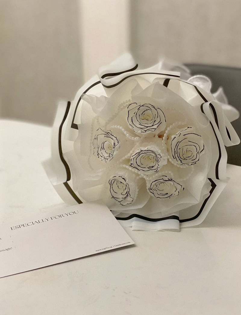 Signature Preserved Roses Bouquet - Round