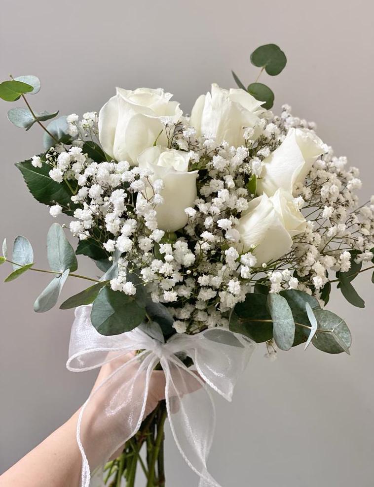 Posy Roses Bridal Bouquet - Classic Style