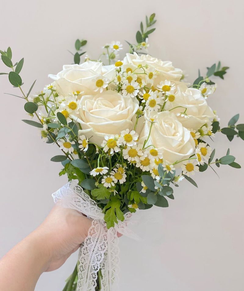 Posy Roses Bridal Bouquet - Garden Style