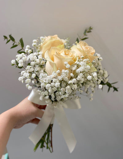 Petite Bridesmaid Roses Posy Bouquet