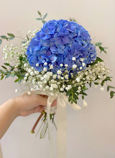 Posy Hydrangea Bridal Bouquet - Classic Style