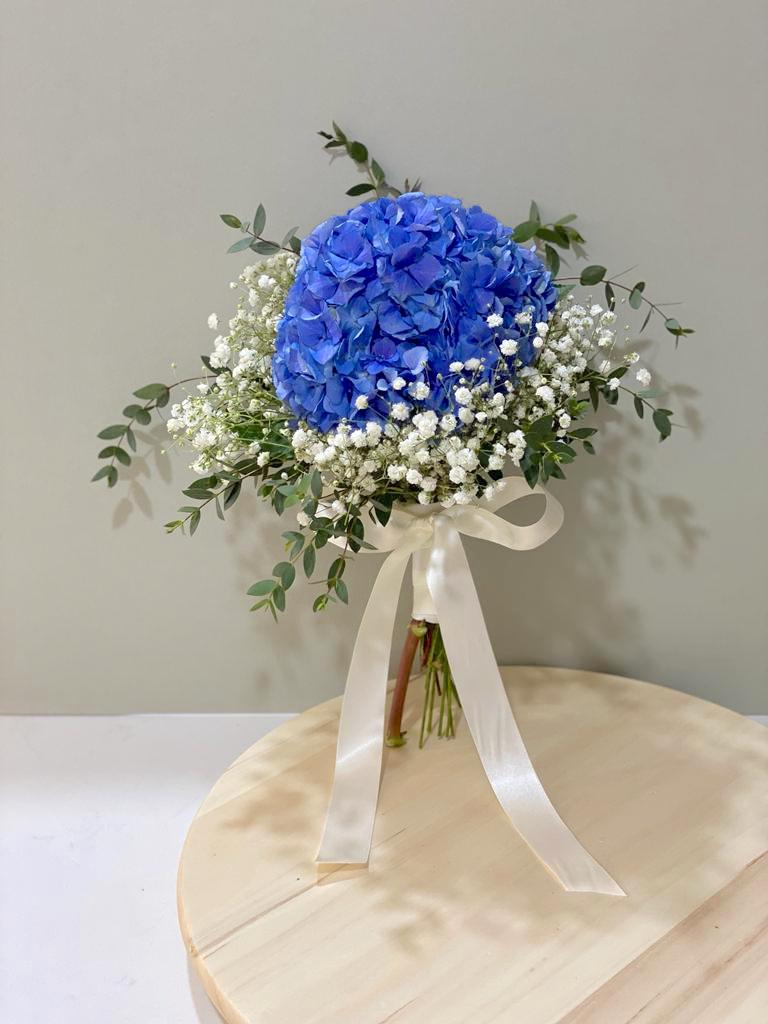 Posy Hydrangea Bridal Bouquet - Classic Style