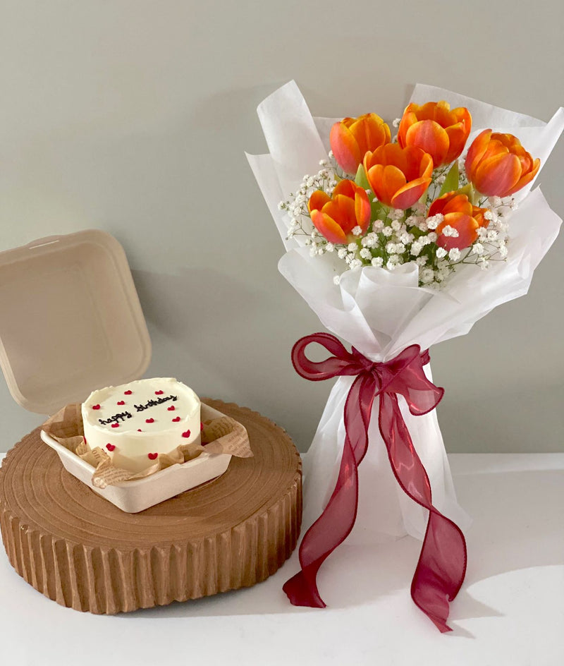 Flowers & Cake - Birthday Bento Cake