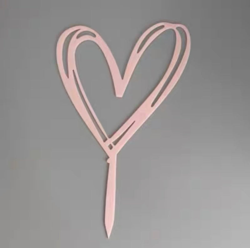 Pink Heart Topper