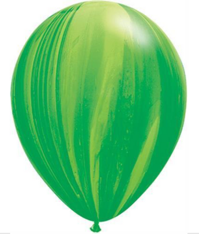 Individual Marble Latex Helium Balloons