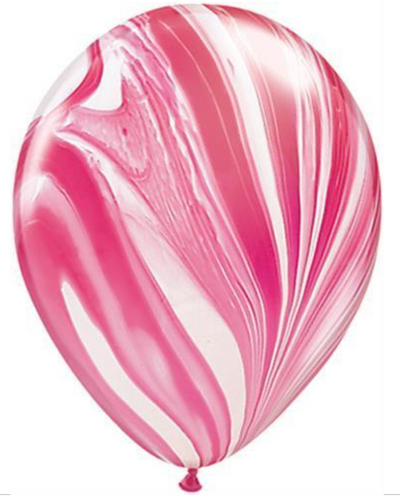 Individual Marble Latex Helium Balloons