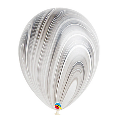 Individual Marble Latex Helium Balloons