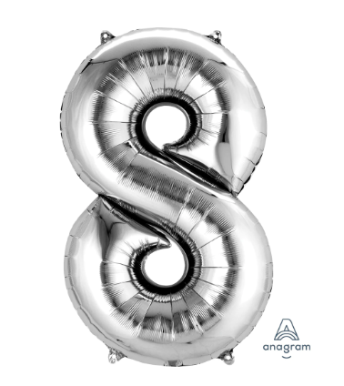 34" Number Foil Balloons