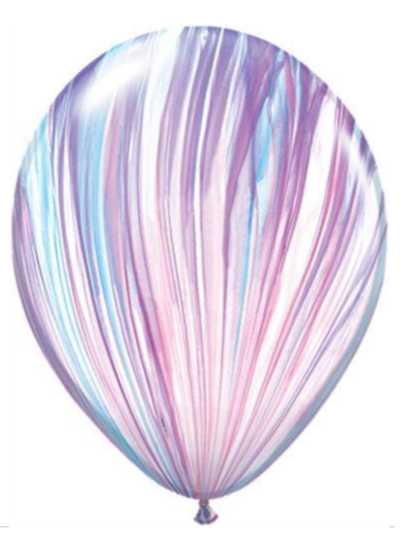 Individual Marble Latex Helium Balloons