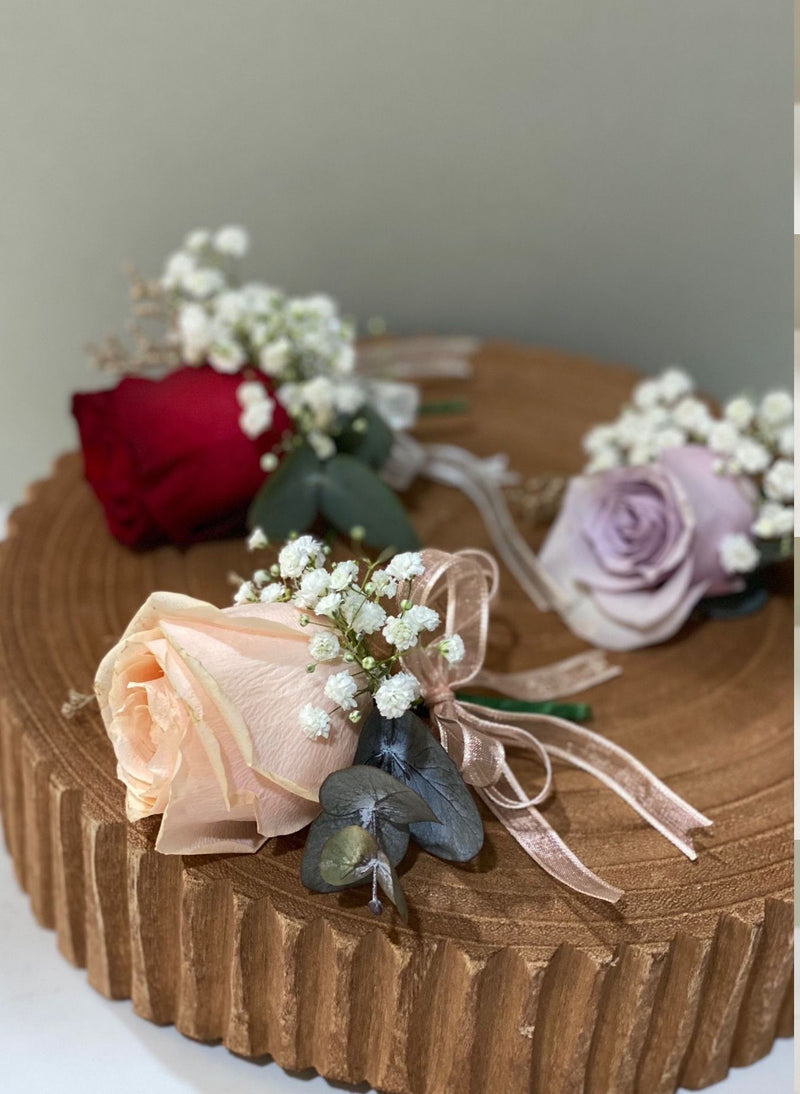 Classic Rose Boutonniere Collection